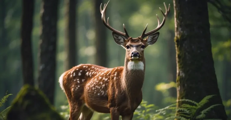 Deer Spiritual Meaning: Unveiling Nature's Gentle Symbolism 2024 107 deer spiritual meaning: A deer stands in the forest.