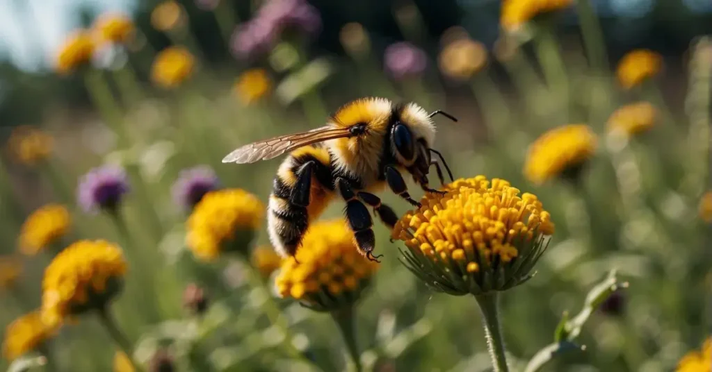 Spiritual Meaning Of A Bumblebee: Uncovering Symbolism In Nature 2024 4 spritiual meaning of a bumblebee: The bee is sitting on a yellow flower.