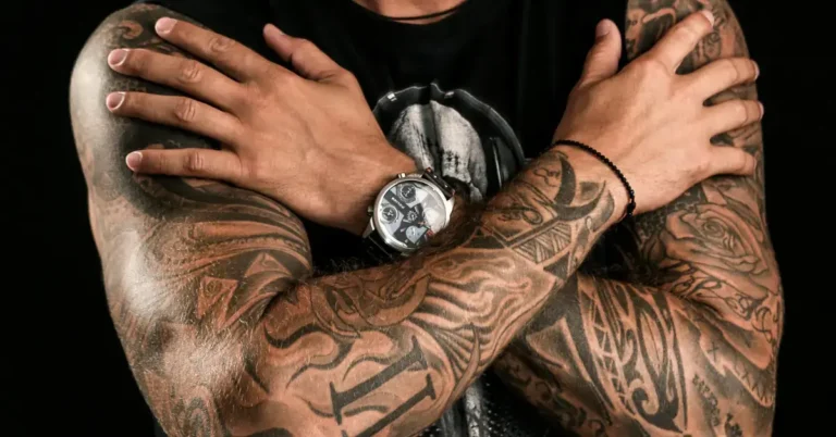 20+ Spiritual Sleeve Tattoos You´ve Been Looking For 2024 23 Spiritual Sleeve Tattoos a men had a lot of tattoos on his arm
