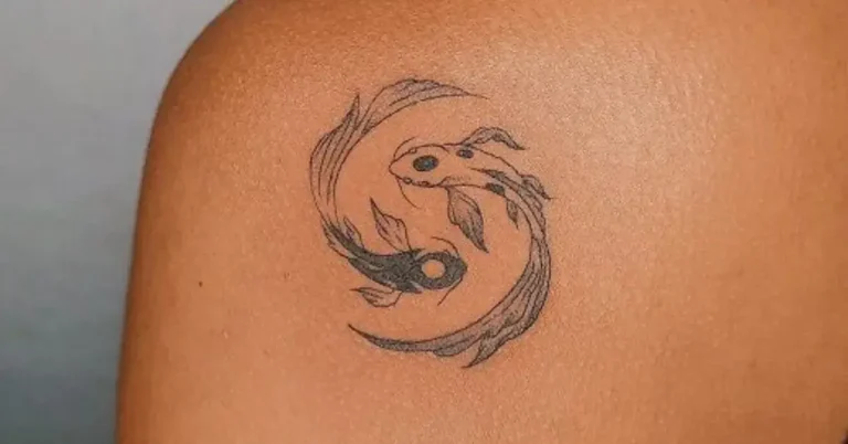 20+ Yin Yang Koi Fish Tattoo 2024 TikTok Is Currently Obsessed with 85 Yin Yang Koi Fish Tattoo : A woman has a Yin Yang Koi Fish Tattoo on her back