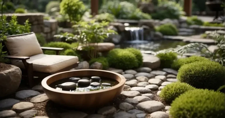 Zen Wellness Garden: Your Sanctuary for Serenity and Health 2024 129 Zen Wellness Garden: A tranquil Zen garden with a variety of wellness products on display for purchase. The garden is adorned with lush greenery, calming water features, and peaceful seating areas