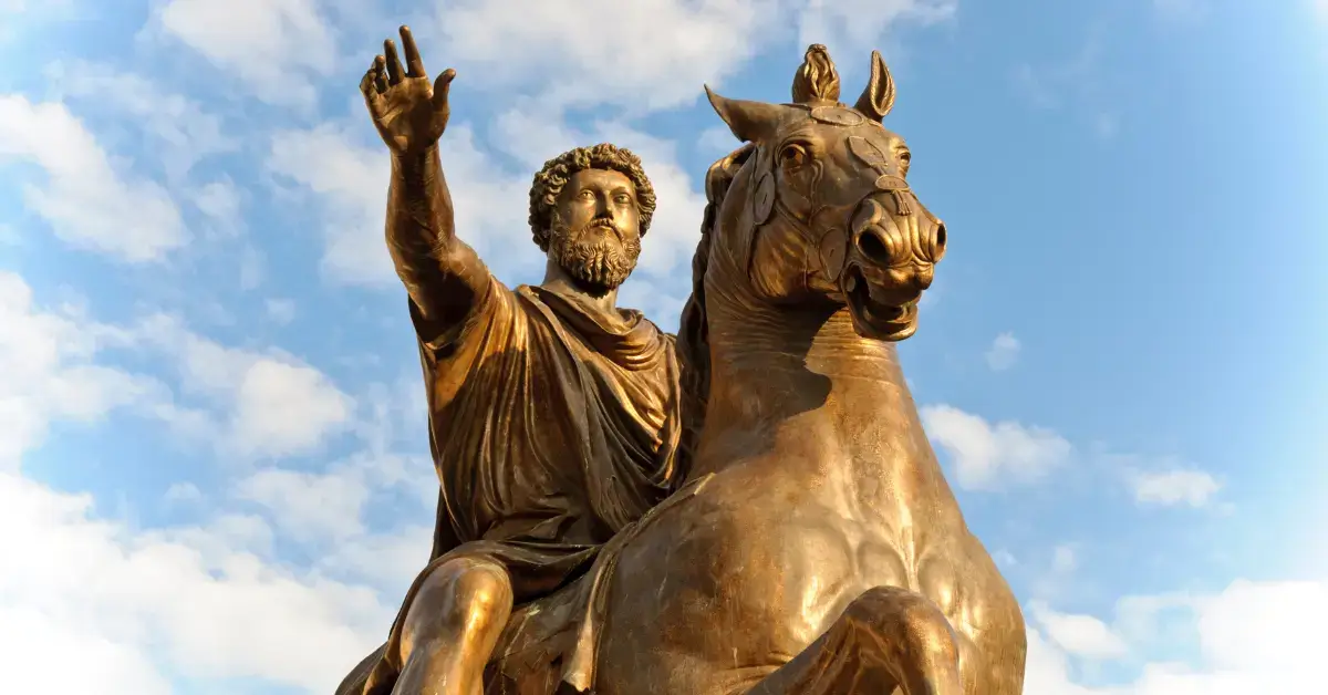 Marcus Aurelius Meditations Summary: Key Insights 2024 1 Marcus Aurelius meditations summary: a men sit on a horse
