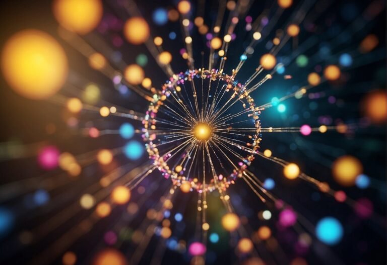 20+ Unique Spiritual Words You Must Know 2024 1 Unique Spiritual Words: Colorful words float in a cosmic space, forming a web of interconnected ideas and meanings, radiating with a sense of mysticism and wonder