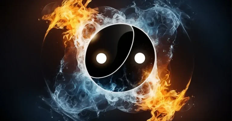 20+ Yin Yang Wallpaper 2024 I’m in Love With 1 Yin Yang Wallpaper: A yin yang symbol with balanced black and white sections, surrounded by flowing elements like water and fire, creating a sense of harmony and unity