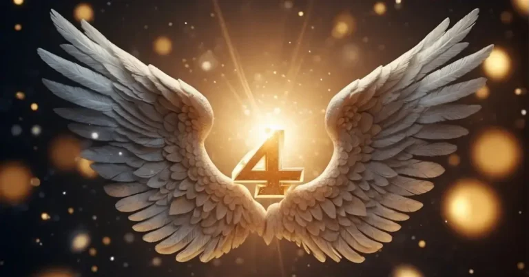 444 Angel Number Meaning: Mysteries of Angelic Guidance 2024 1 444 Angel Number Meaning: The scene shows a glowing 444 angel number with celestial symbols floating around it, conveying a sense of divine guidance and protection