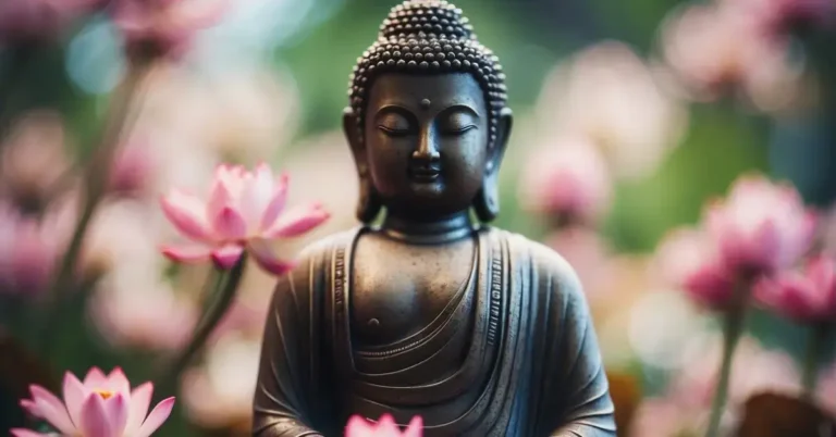 20+ Buddha Tattoo Sleeve Ideas You Will Love 2024 23 Buddha Tattoo Sleeve: A serene Buddha figure surrounded by lotus flowers and swirling clouds