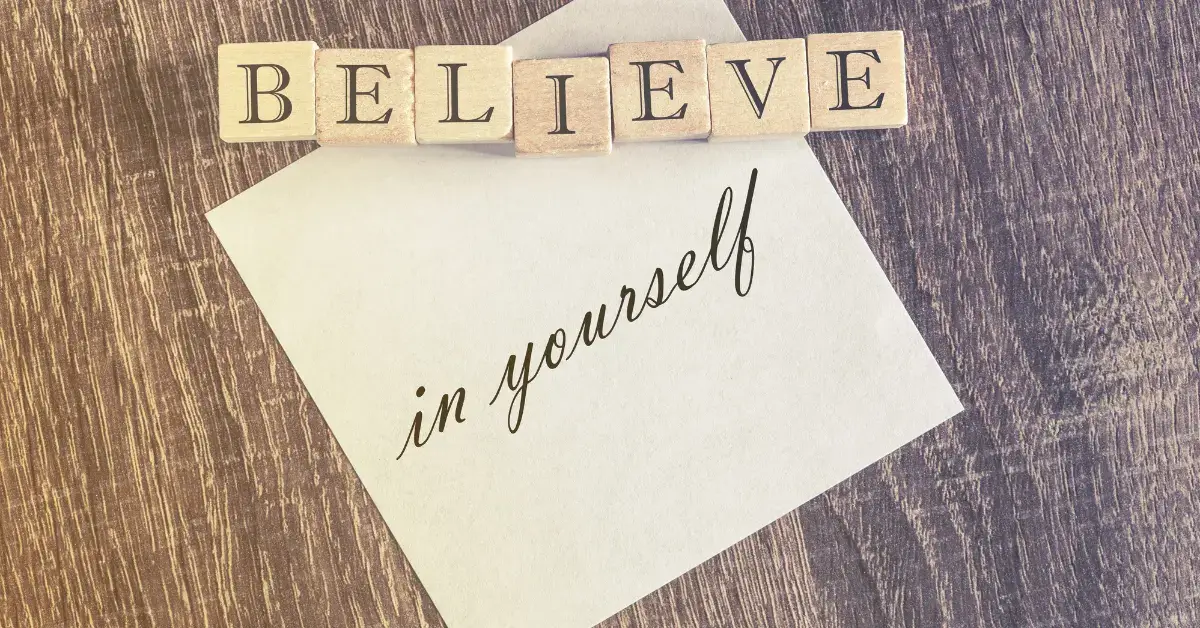 20+ Spiritual Aesthetic Art Quotes You Will Love 2024 1 Spiritual Aesthetic Art Quotes: There is a paper with "believe in yourself"