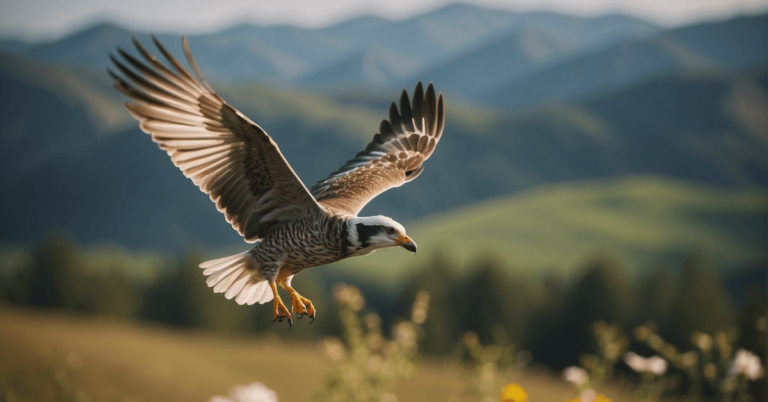 Spiritual Meaning Of Birds: Unveiling Avian Symbolism 2024 6 Spiritual Meaning of Birds: Birds soar above a tranquil landscape, symbolizing freedom and spiritual connection