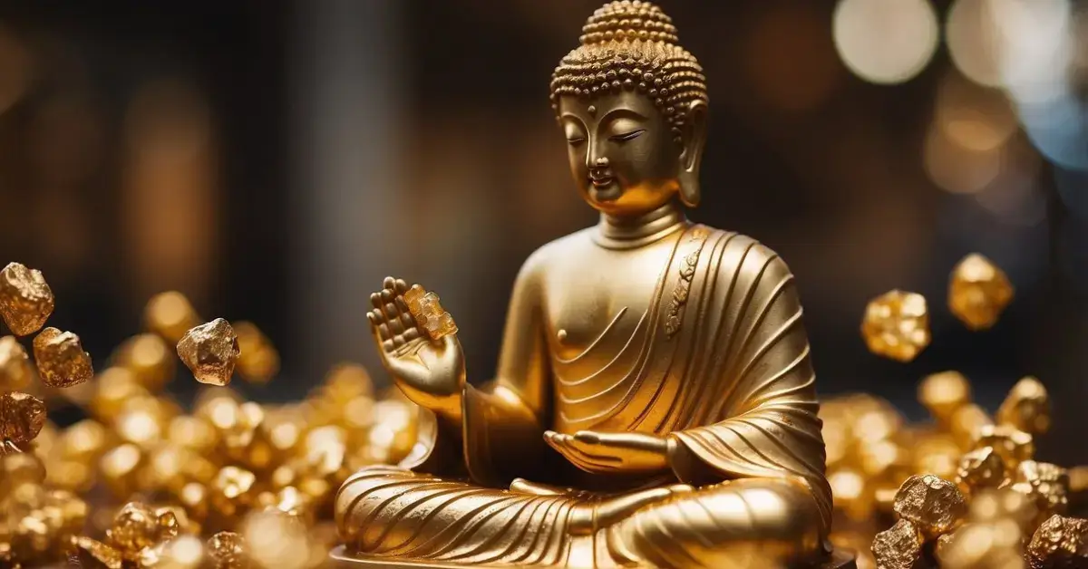 How Many Fragments To Awaken Buddha: A Quick Guide 2024 1 How Many Fragments To Awaken Buddha: Golden fragments scatter around a serene statue of Buddha, awaiting assembly