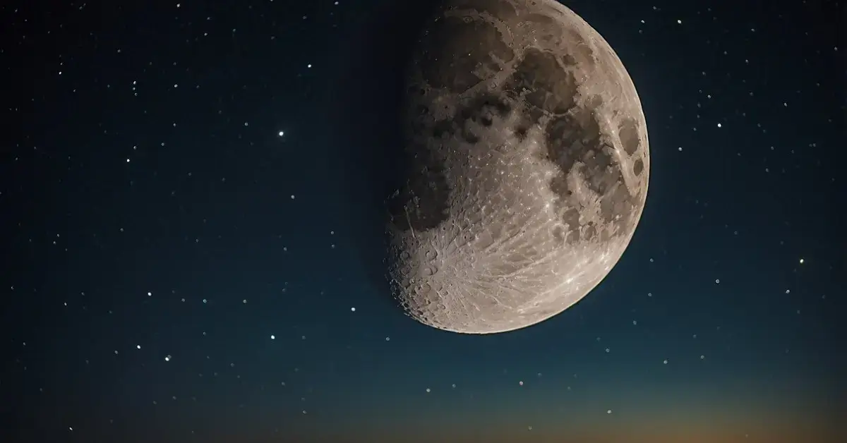 First Quarter Moon Spiritual Meaning: Growth and Balance 2024 1 First Quarter Moon Spiritual Meaning: The first quarter moon hangs in the night sky, illuminating the surroundings with its soft glow. A sense of balance and new beginnings fills the air, symbolizing growth and manifestation