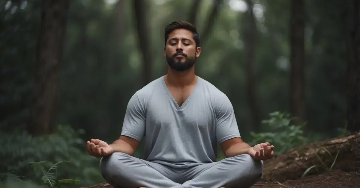 How To Meditate In Type Soul: Simple Steps for Inner Peace 2024 1 How To Meditate In Type Soul: A serene figure sits cross-legged, surrounded by a peaceful aura. Their eyes are closed, and their posture is relaxed, exuding a sense of inner calm and focus