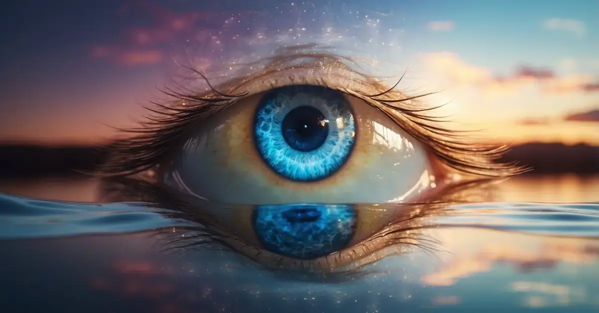 How To Open Your Third Eye: Guide To Spiritual Awakening 2024 1 How To Open Your Third Eye: A serene landscape with a glowing, ethereal third eye floating above a calm body of water, surrounded by vibrant, swirling energy
