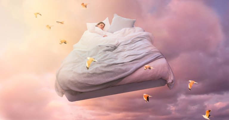 Lucid Dreaming: Unlocking Your Nighttime Adventures 2024 7 Lucid Dreaming: a person lie on the bed and is dreaming