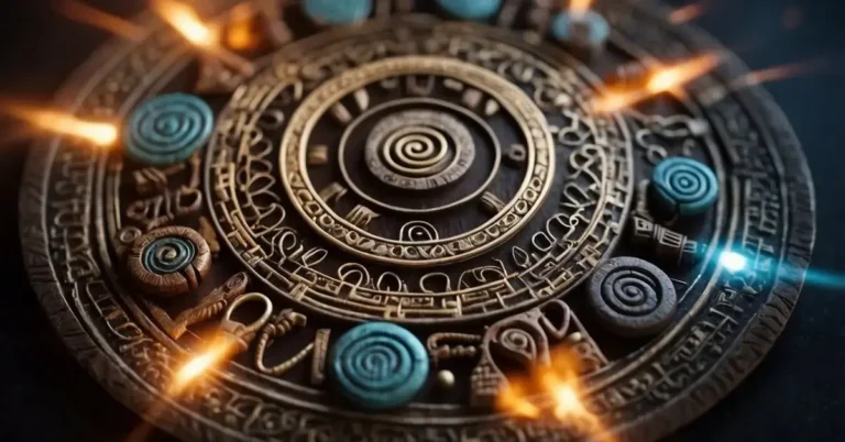 Shamanism Symbol: Meanings And Cultural Significance 2024 1 Shamanism Symbol: Various shamanic symbols from different cultures intertwined in a circular pattern, with elements representing earth, air, fire, and water
