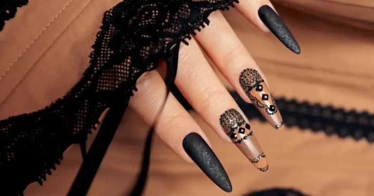 20+ Black Aura Nails For Every Occasion 133 Black Aura Nails: black nails
