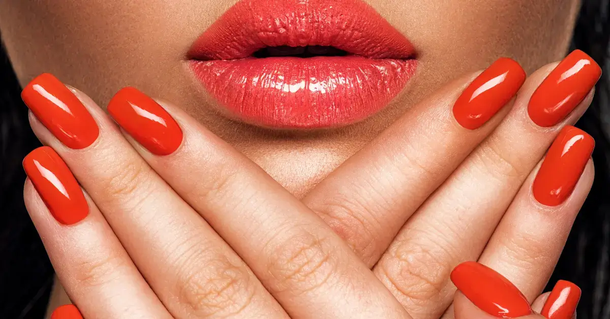 20+ Orange Aura Nails Going Viral on Social Media  1 Orange Aura Nails: orange nails